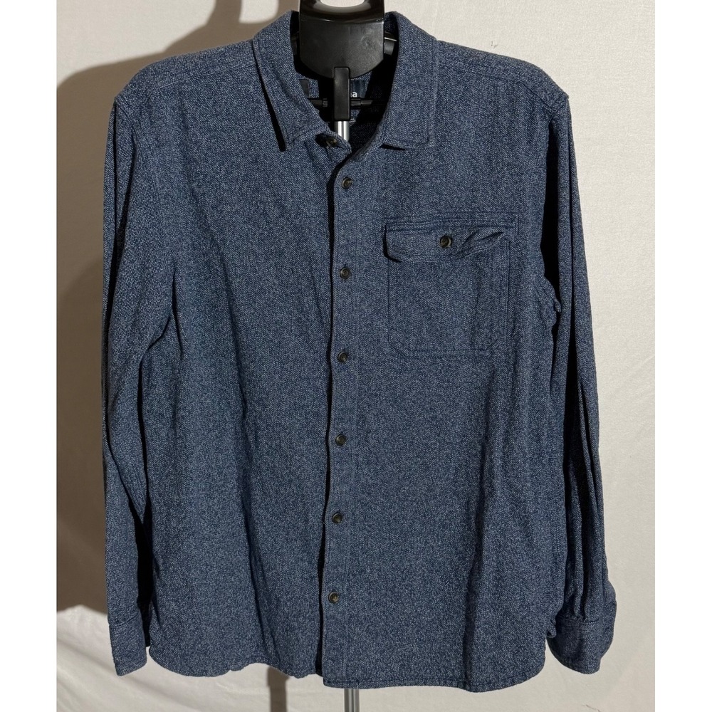 prAna Mens Heavy Flannel Adult Size Large/ Button Up GUC